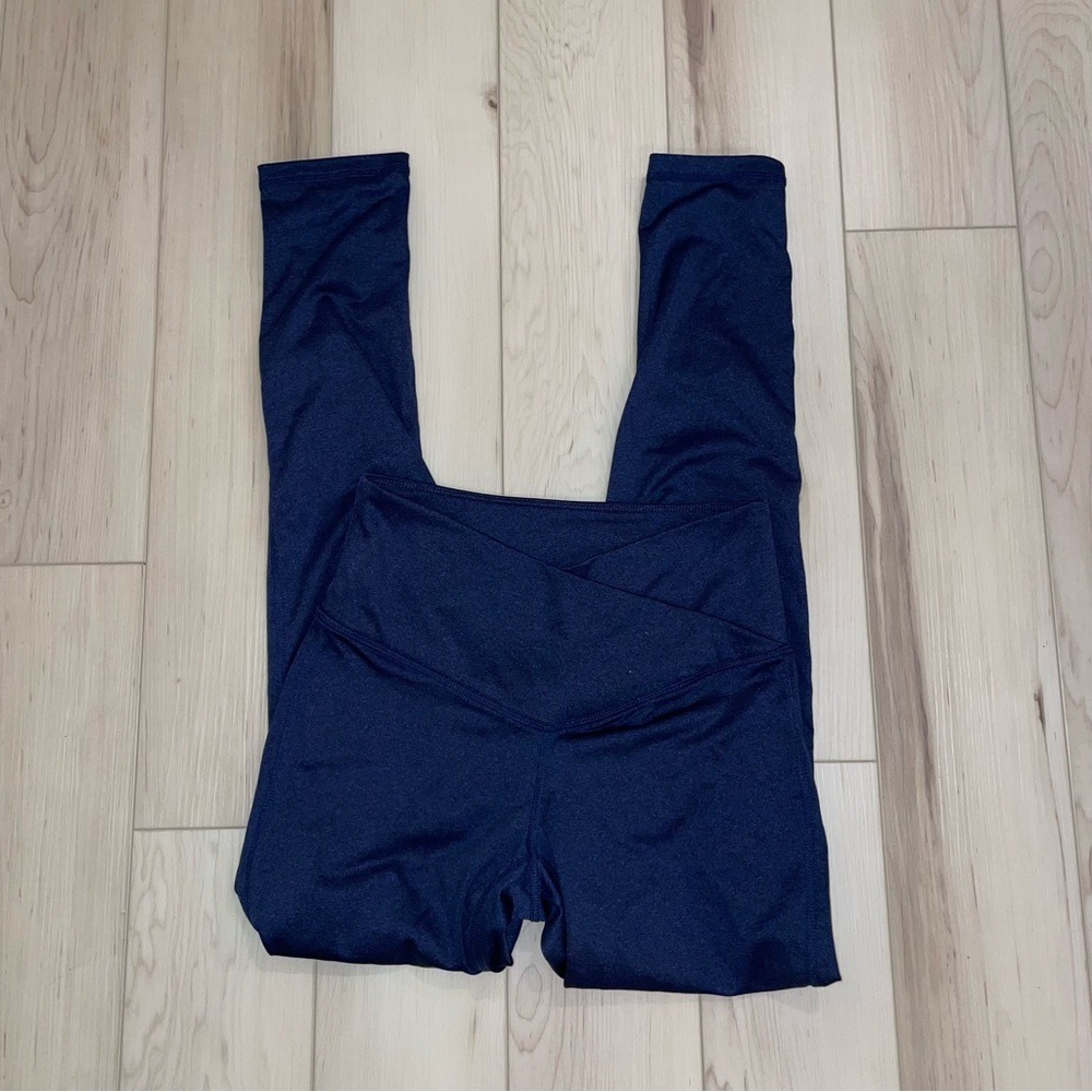 Jenni Intimates Blue Crossover Waist Leggings Pants